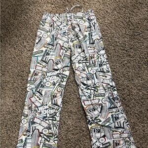 M&M World NYC Broadway Drawstring Pants Sz Small
